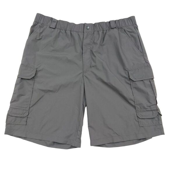 Rugged Exposure Cargo Shorts Mens 2XL Gray Nylon Outdoor Waterproof Hiking - Picture 1 of 8